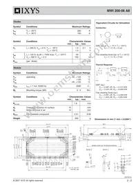 MWI200-06A8 Datasheet Page 2