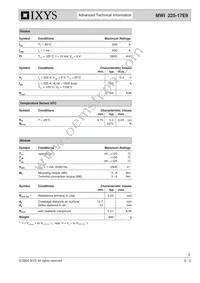 MWI225-17E9 Datasheet Page 2