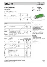 MWI30-06A7T Datasheet Cover