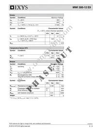 MWI300-12E9 Datasheet Page 2