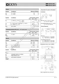 MWI35-12A7T Datasheet Page 2