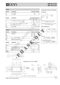 MWI50-12E7 Datasheet Page 2