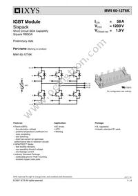 MWI60-12T6K Datasheet Cover