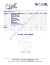 MWT-1789SB Datasheet Page 2
