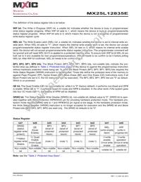 MX25L12835EZNI-10G Datasheet Page 21