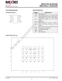 MX25L12855EMI-10G Datasheet Page 8