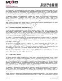 MX25L12855EMI-10G Datasheet Page 21