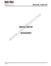 MX25L12873FMI-10G Datasheet Cover