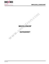 MX25L25635FZ2I-10G Datasheet Cover