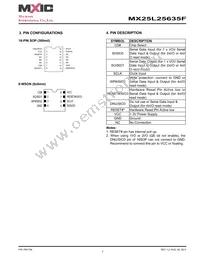MX25L25635FZ2I-10G Datasheet Page 7