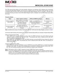 MX25L25835EMI-10G Datasheet Page 23