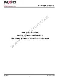 MX25L3235EM2L-10G Datasheet Cover