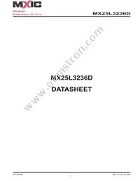 MX25L3236DM2I-10G Datasheet Cover