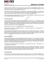 MX25L3255DXCI-10G Datasheet Page 21