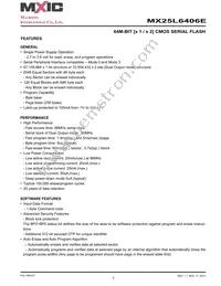 MX25L6406EMBI-12G Datasheet Page 5