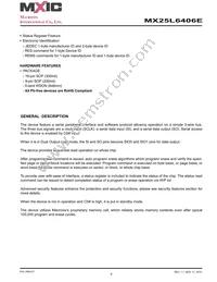 MX25L6406EMBI-12G Datasheet Page 6