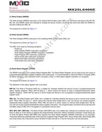 MX25L6406EMBI-12G Datasheet Page 15