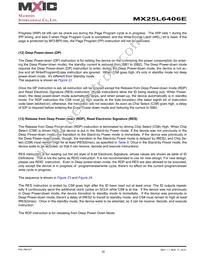 MX25L6406EMBI-12G Datasheet Page 20