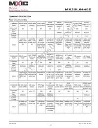 MX25L6445EZNI-10G Datasheet Page 14