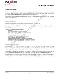 MX25L6445EZNI-10G Datasheet Page 16