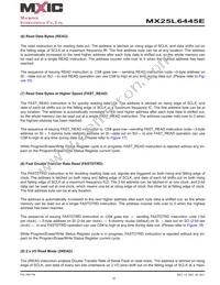 MX25L6445EZNI-10G Datasheet Page 19