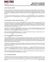 MX25L6465EMI-10G Datasheet Page 21