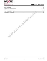 MX25L8035EM2I-10G Datasheet Page 4