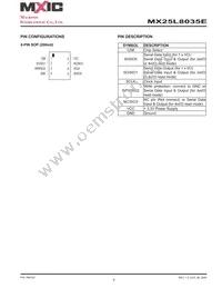 MX25L8035EM2I-10G Datasheet Page 8
