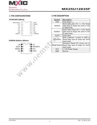 MX25U12835FZNI-08G Datasheet Page 7