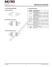 MX25U1635FM2I-10G Datasheet Page 8