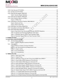 MX25U2033EZUI-12G Datasheet Page 3