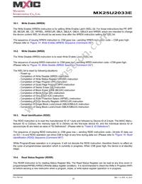 MX25U2033EZUI-12G Datasheet Page 17