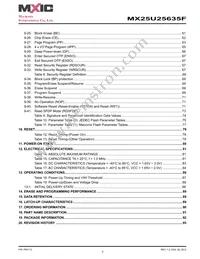 MX25U25635FZ4I-10G Datasheet Page 3