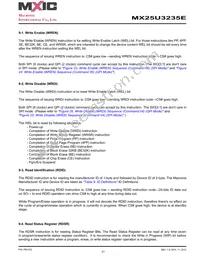 MX25U3235EZNI-10G Datasheet Page 21