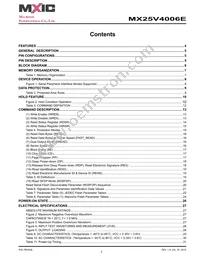 MX25V4006EZUI-13G Datasheet Page 2