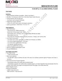 MX25V512EZUI-13G Datasheet Page 4