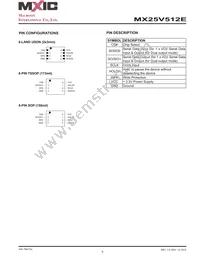 MX25V512EZUI-13G Datasheet Page 6