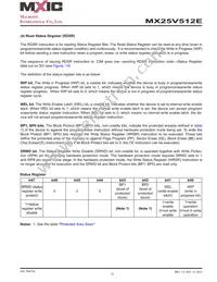 MX25V512EZUI-13G Datasheet Page 13