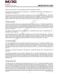 MX25V512EZUI-13G Datasheet Page 16