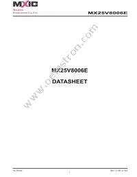 MX25V8006EZNI-13G Datasheet Cover