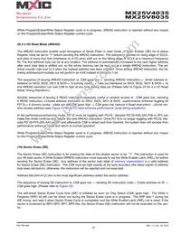 MX25V8035MI-15G Datasheet Page 22