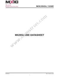 MX29GL128EUT2I-11G Datasheet Cover