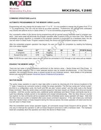 MX29GL128EUT2I-11G Datasheet Page 18