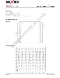 MX29GL256ELXFL-90Q Datasheet Page 3