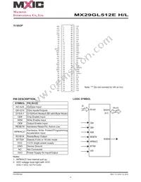 MX29GL512ELXFI-10Q Datasheet Page 4