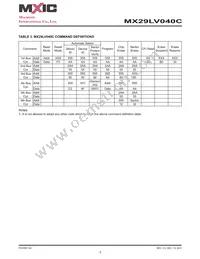 MX29LV040CQC-90G Datasheet Page 9