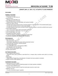 MX29LV320ETMI-70G Datasheet Page 5