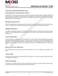 MX29LV320ETMI-70G Datasheet Page 20