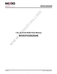 MX30UF4G28AB-TI Datasheet Cover