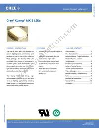 MX3SWT-A1-R250-000E53 Datasheet Cover